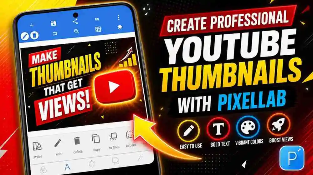 Youtube Thumbnail in Pixellab