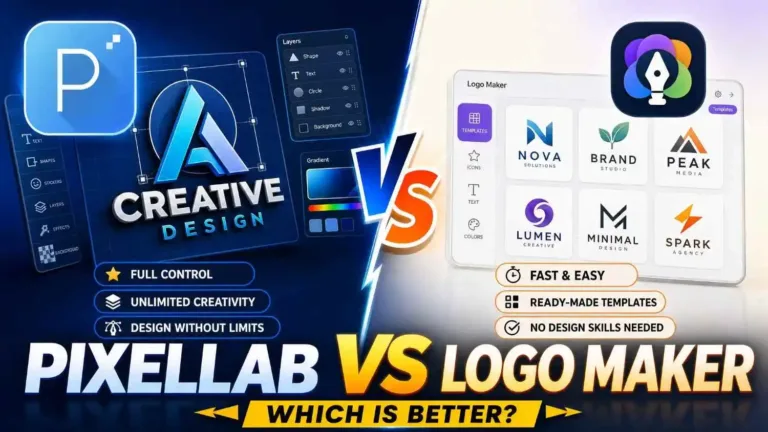 Pixellab vs Logo maker which is best for Logo creation